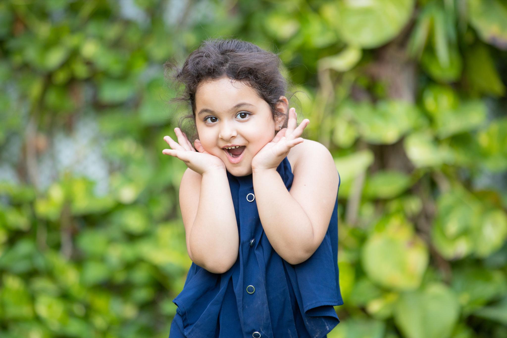 Saanvi smiling